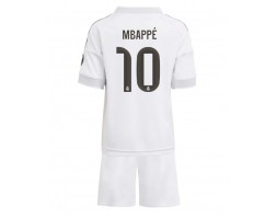 Real Madrid Kylian Mbappe #10 Hemmaställ Barn 2025-26 Kortärmad (+ Korta byxor)